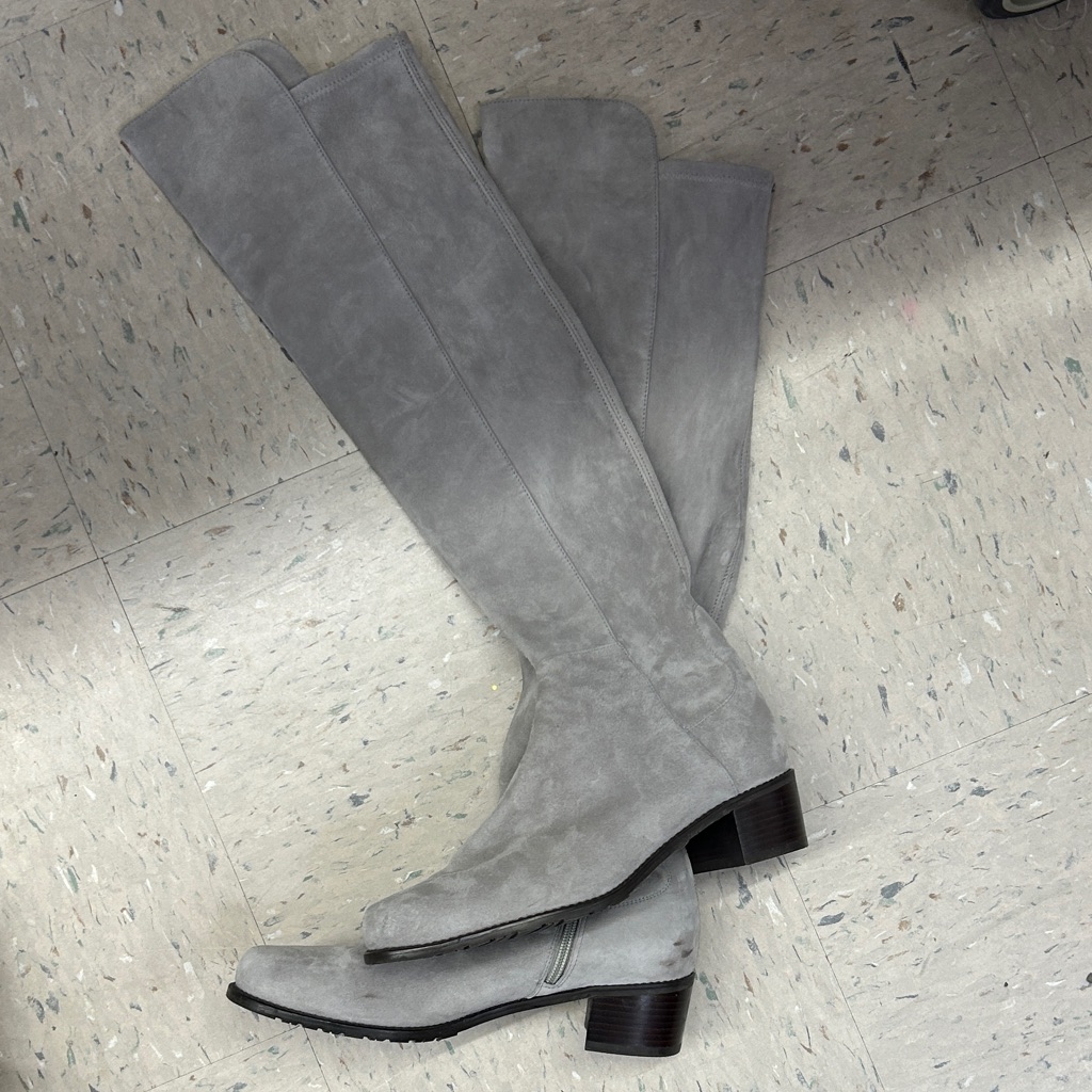 Nwt Stuart Weitzman Over The Knee Boots - Gray